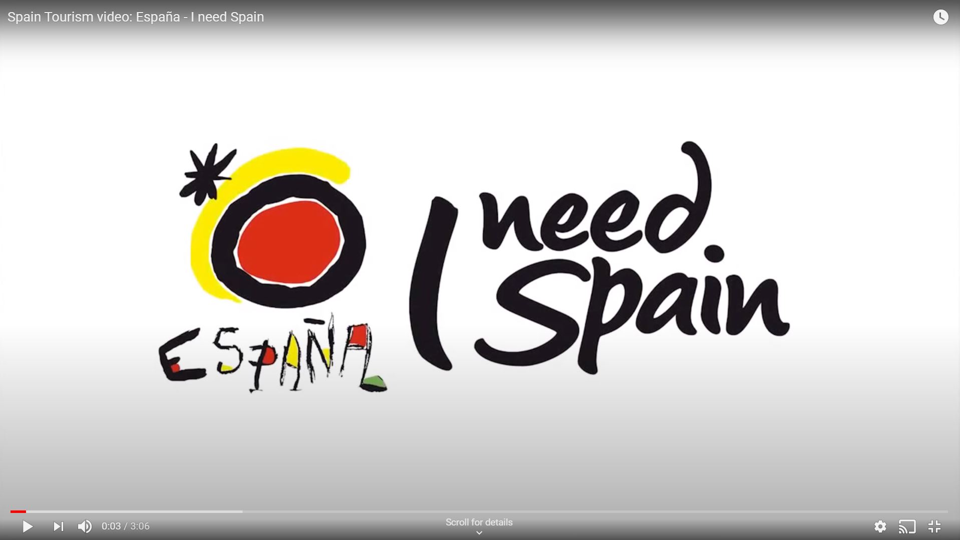 I NEED SPAIN - SPANISH TOURIST BOARD